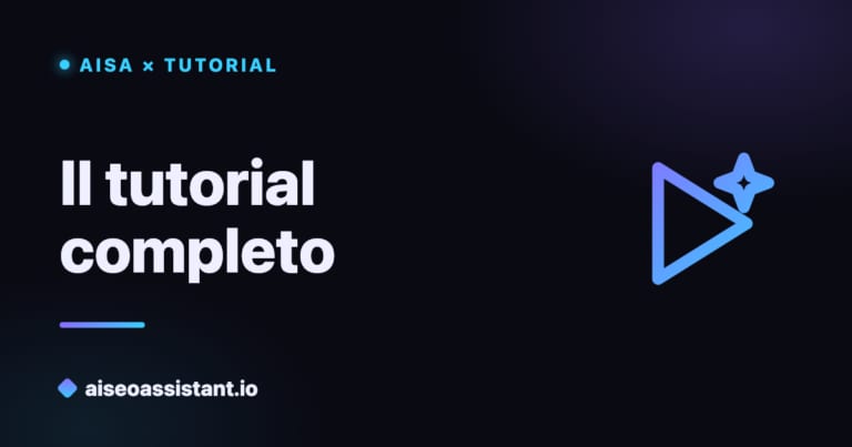Tutorial completo di AISA — guida video per WordPress su aiseoassistant.io
